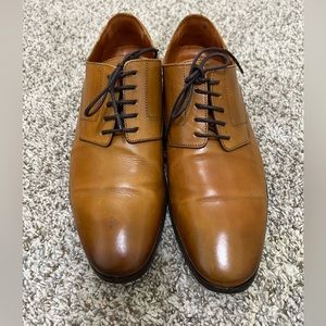 Wolf and Shepherd Brown Leather Oxford Dress Shoe Men's Size 7.5